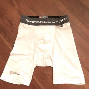 Shock Dr Youth Compression Shorts with Cup Pocket